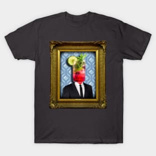 Cocktail Man in Vintage Frame T-Shirt